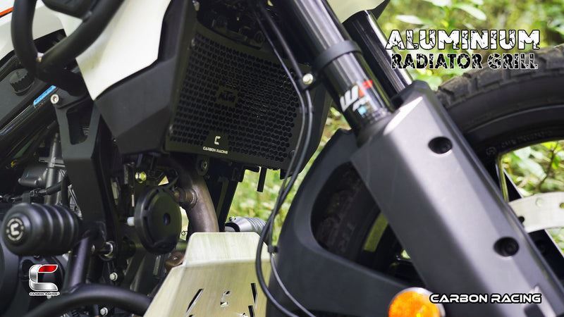 Carbon Racing-"Hive" Premium Aluminium Radiator Guard For KTM Adventure 390/250/X (2025)