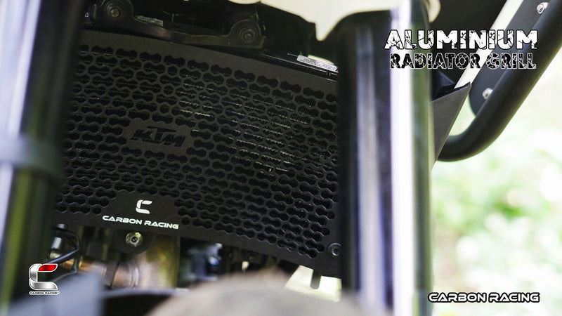 Carbon Racing-"Hive" Premium Aluminium Radiator Guard For KTM Adventure 390/250/X (2025) - Image 2