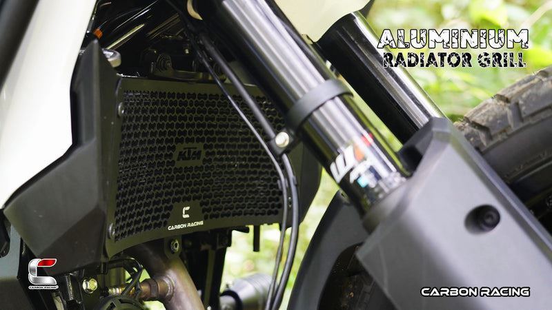 Carbon Racing-"Hive" Premium Aluminium Radiator Guard For KTM Adventure 390/250/X (2025) - Image 3