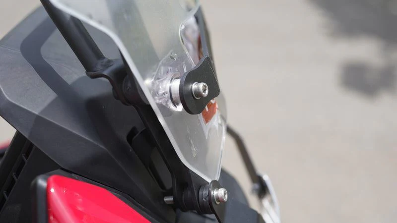 Carbon Racing-Number Plate Holder Over the Stock Windshield for NX 500 - Image 3
