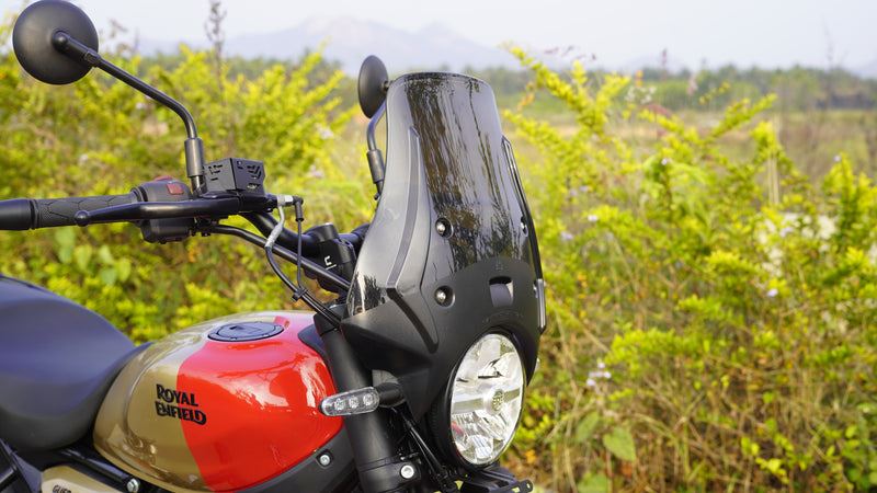 Carbon Racing "wanderer" Premium Touring Windshield For Guerrilla 450 - Smoked
