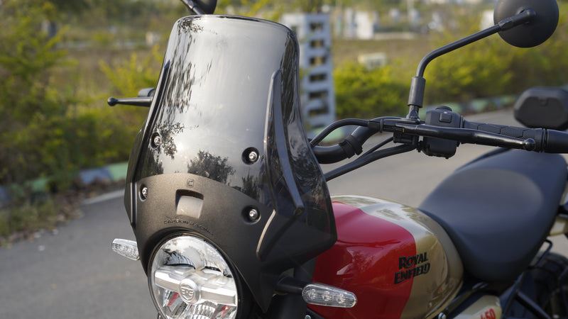 Carbon Racing "wanderer" Premium Touring Windshield For Guerrilla 450 - Smoked - Image 3