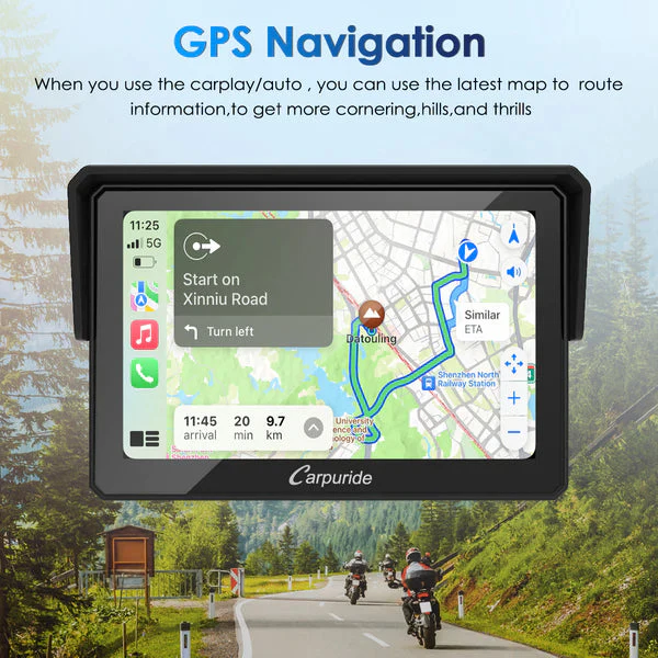 Carpuride W502 Wireless Portable Dual Bluetooth Waterproof IP67 Motorcycle Stereo - Image 6
