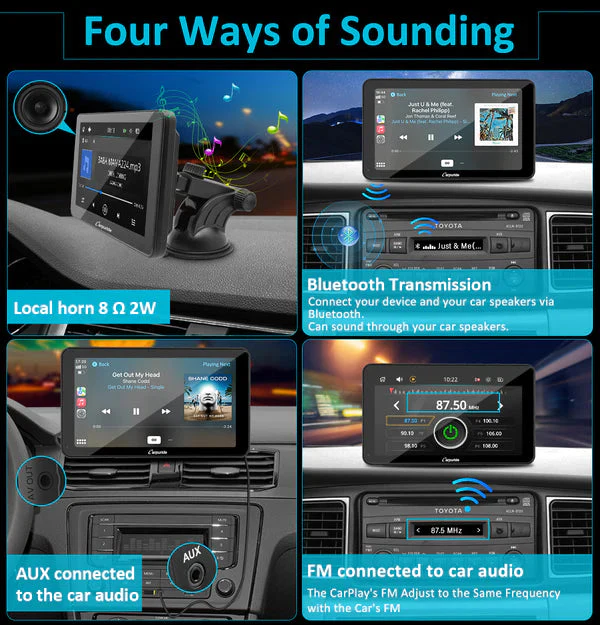 Carpuride W701 Plus Portable Wireless Car Stereo with Backup Camera, Support Install Apps - Image 7