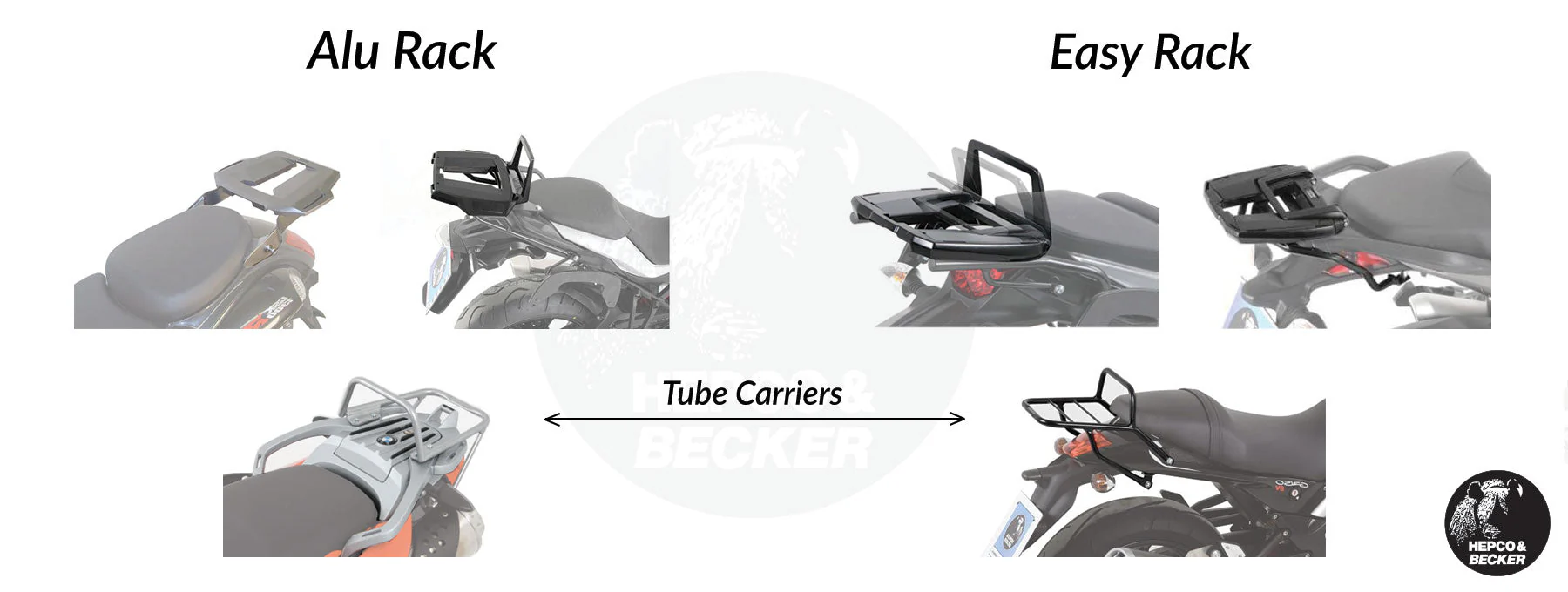 Carrier Top Case Carrier Fixed Hinge Honda CB 750 Hornet - Hepco Becker - 6619541 01 01 - Image 2