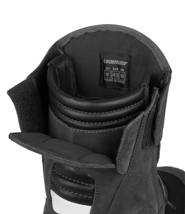 Cramster Flux Motorcycle Touring Boots - Black - Image 9