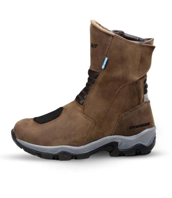 Cramster Flux Motorcycle Touring Boots - Brown - Image 12