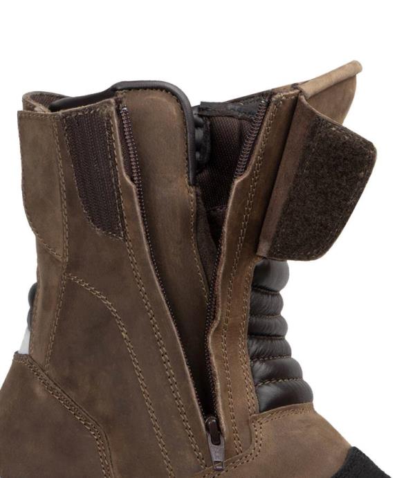 Cramster Flux Motorcycle Touring Boots - Brown - Image 9