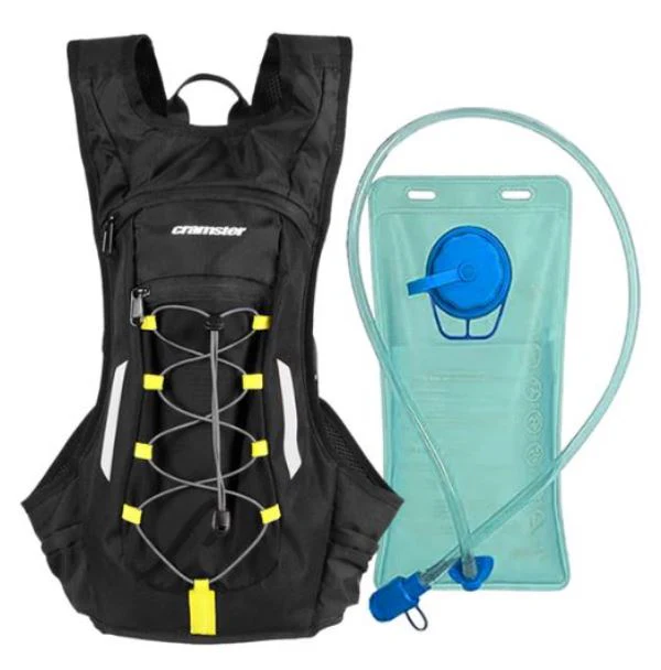 Cramster-Oasis Hydration Backpack (Shell) Black Yellow 2L