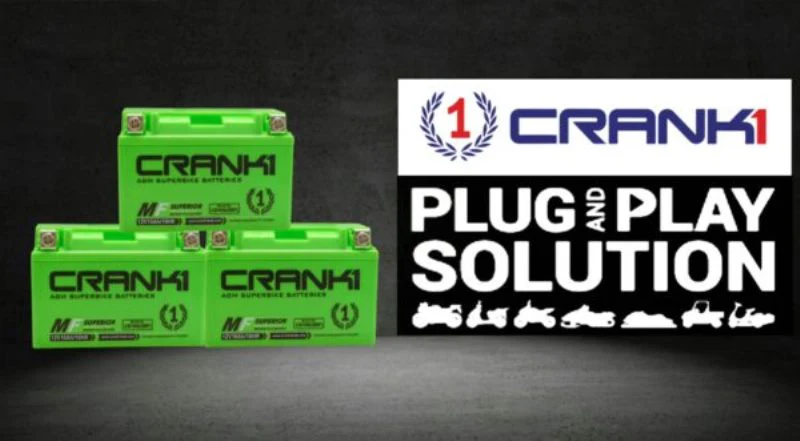 Crank1 Battery For Ducati 1098 (2007-2025) - CB12B-BS - Factory Activated - Image 4