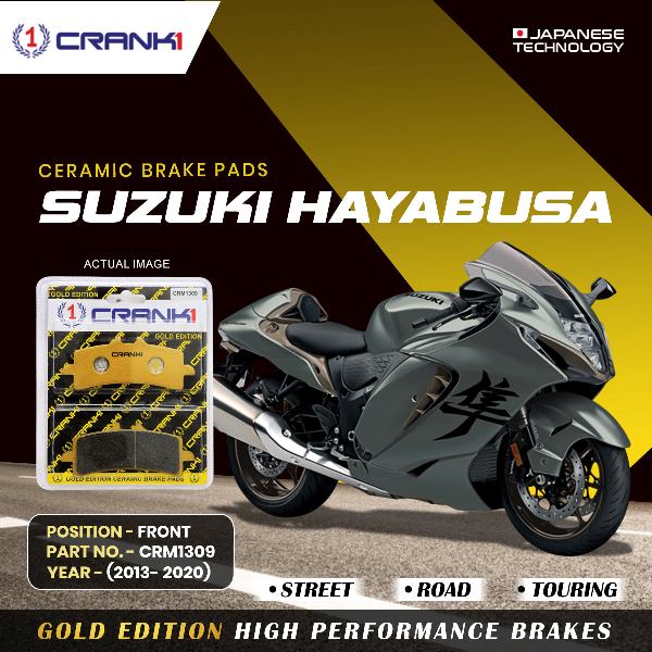 CRANK1 Brake Pad For Front Suzuki Hayabusa-2013 To 2020-CRM1309 (2 Sets)