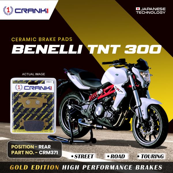 CRANK1 Brake Pad For Rear Benelli TNT 300-CRM371