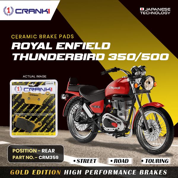 CRANK1 Brake Pad For Rear Royal Enfield Thunderbird 350/500-CRM359