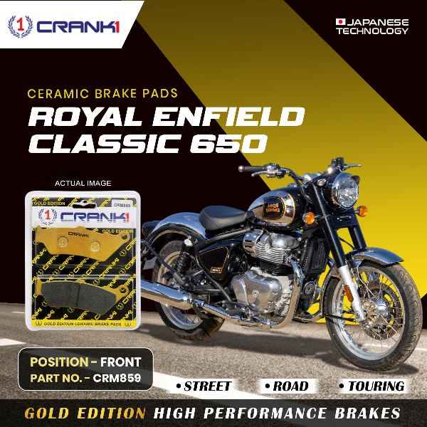 CRANK1 Brake Pad Front For Royal Enfield Classic 650-CRM859