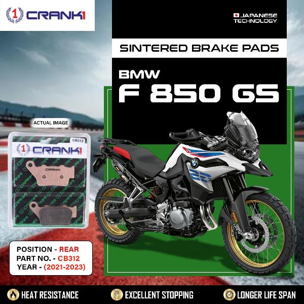 CRANK1 Brake Pads Rear BMW F850 GS (2021-2023) -CB312
