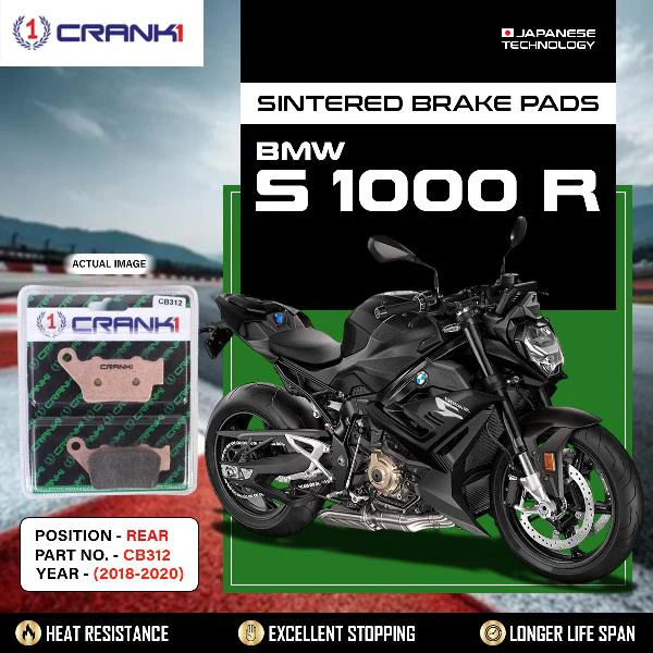 CRANK1 Brake Pads Rear BMW S1000 R (2018-2020) -CB312