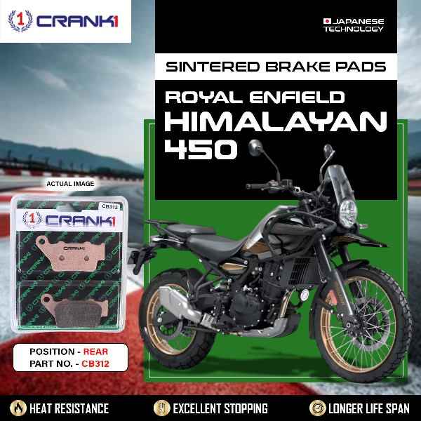 CRANK1 Brake Pads Rear Royal Enfield Himalayan 450 -CB312