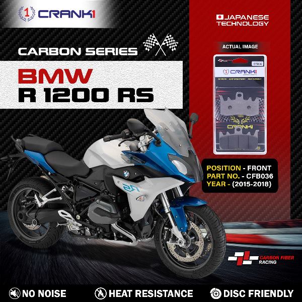 CRANK1 Carbon Brake Pads For BMW R1200 RS ( 2015-2018 )- Front - CFB036 - 2 Sets