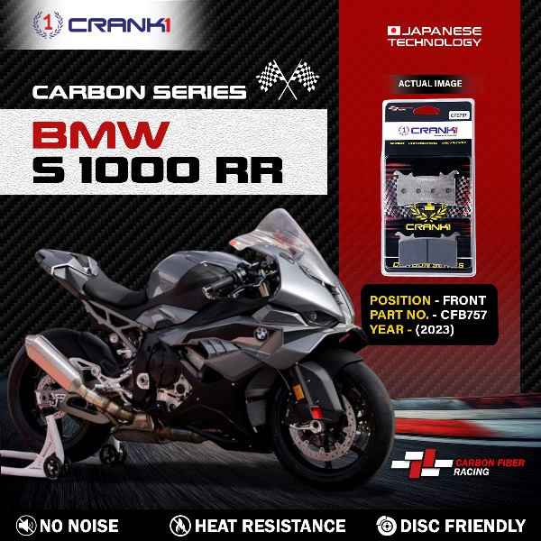 Crank1 Carbon Brake Pads For BMW S 1000 RR (2023) - Front - CFB757 - 2 Sets