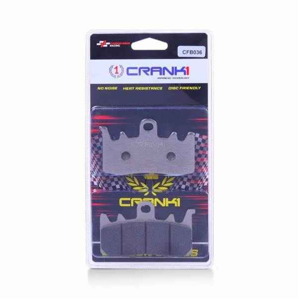 CRANK1 Carbon Brake Pads For Ducati Scrambler Full Throttle 800 (2023 Onwards)- Front - CFB036 - 2 Sets - Image 2