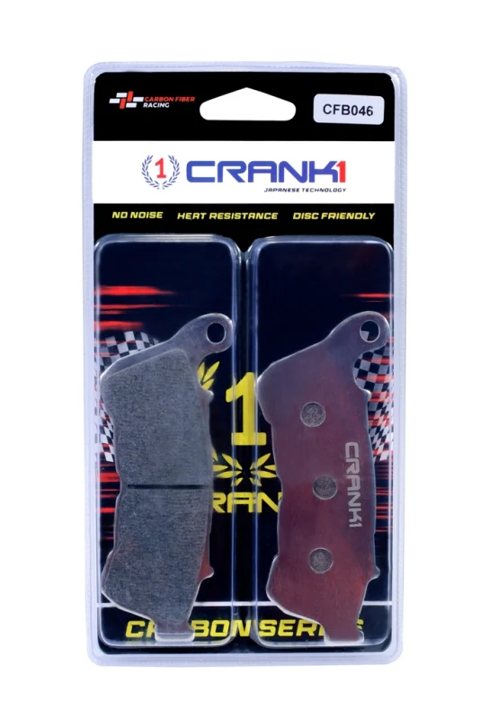 CRANK1 Carbon Brake Pads Front Harley Davidson Roadster (2018)- CFB046 (2 Sets ) - Image 2