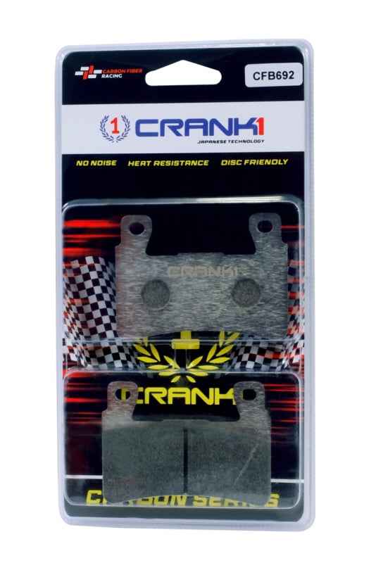 CRANK1 Carbon Brake Pads Front Hyosung GT650N (2009-2015) – CFB692 (2 Sets Required) - Image 2