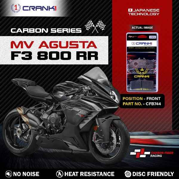 CRANK1 Carbon Brake Pads Front Triumph Speed Triple 1200 RS (2021 Onwards) - CFB744 (2 Sets Required) - Image 6