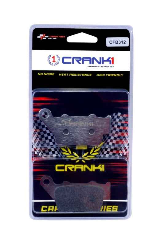 CRANK1 Carbon Brake Pads Rear Bajaj Pulsar 220 - CFB312 - Image 2