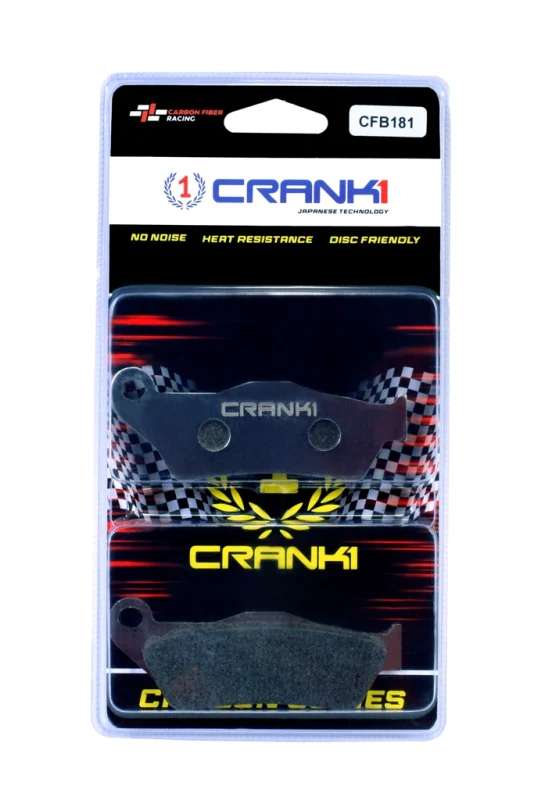 CRANK1 Carbon Brake Pads Rear Ducati Multistrada 950 (2017 Onwards) - CFB181 - Image 2