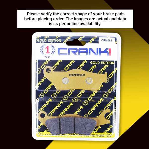 Crank1-Ceramic Brake Pads For Hero Hunk 150CC-Front-CRM063 - Image 8
