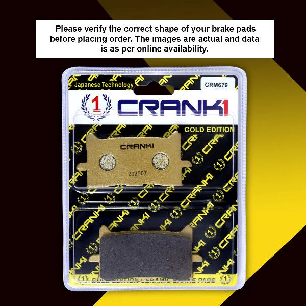 Crank1 Ceramic Brake Pads For Honda CBR650 Front-CRM679 2 Sets - Image 2