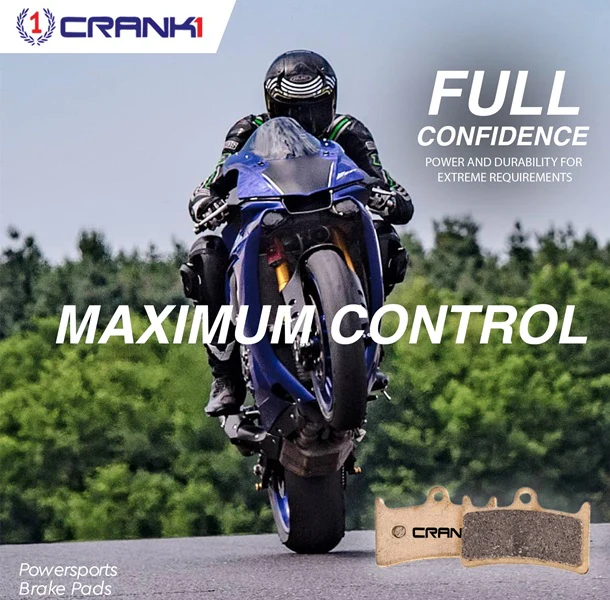 Crank1-Ceramic Brake Pads For Kawasaki Ninja 650 (2017-2020)-Front-CRM651 (2 set) - Image 5