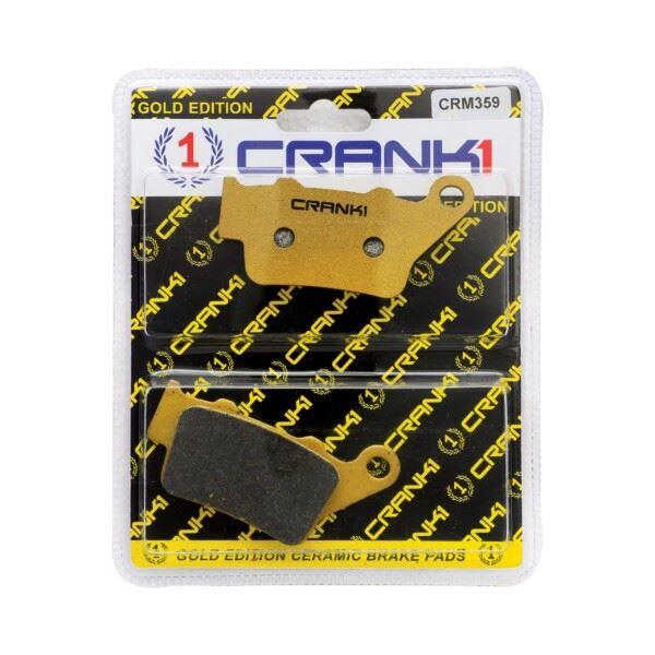 Crank1-Ceramic Brake Pads For Royal Enfield Reborn Classic 350 Stealth Black-Rear-CRM359 - Image 2