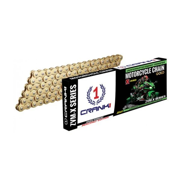Crank1 Chain For Kawasaki Versys 1000 (2015–2024)- 525 Pitch x 116 Links Gold (ZVMX)