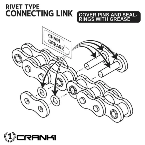 Crank1 Chain For Suzuki Hayabusa 2008–2012/2013–2020 – 530 Pitch x 118 Links Gold (ZVMX) - Image 3