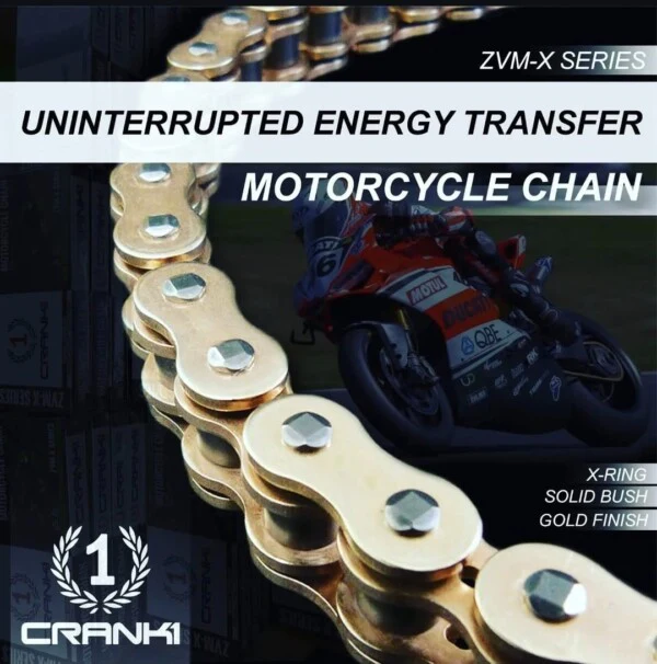 Crank1 Chain For Triumph Daytona 675 (2013–2017)- 525 Pitch x 116 Links Gold (ZVMX) - Image 5