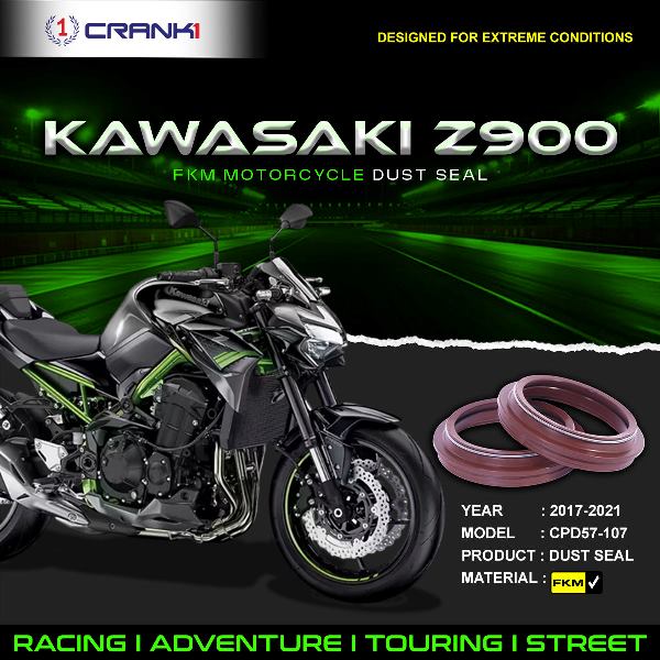 Crank1-Fork Dust Seals Pair For Kawasaki Z900 (2017-2021)β CPD57-107
