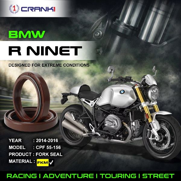 Crank1-Fork Oil Seals Pair BMW RNineT (2014-2016)-CPF55-156