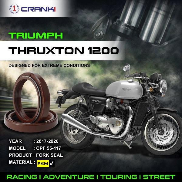 Crank1-Fork Oil Seals Pair Triumph Thruxton 1200 (2017-2020)-CPF55-117