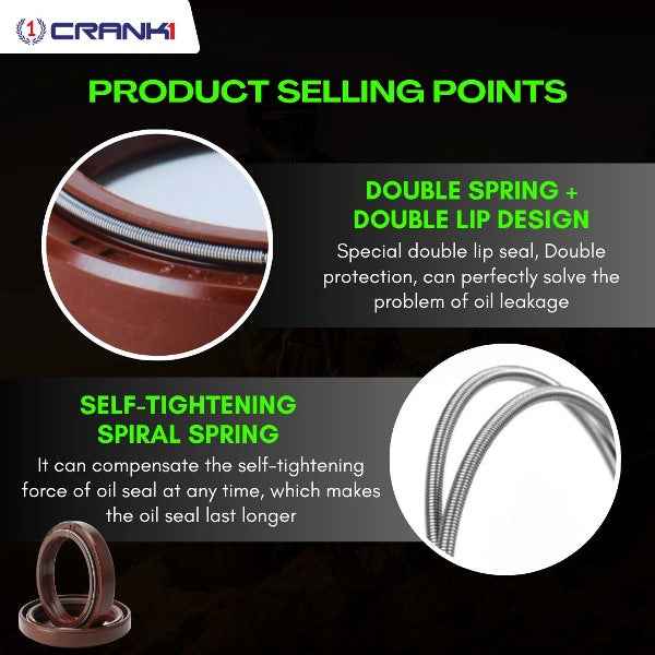 Crank1-Fork Oil Seals Pair Triumph Tiger 800 XRX (2015-2017)-CPF55-120 - Image 5