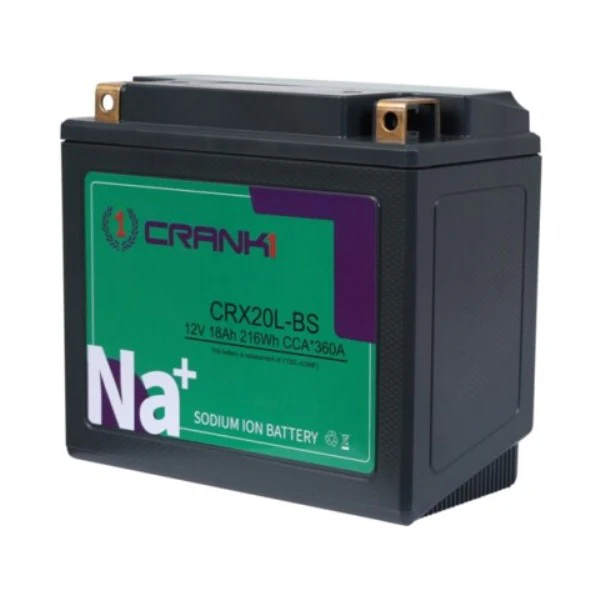 Crank1 Premium Sodium-Ion Battery–Factory Activated for Harley Davidson Street Bob 1745CC (2012-2025)-CRX20L-BS - Image 3