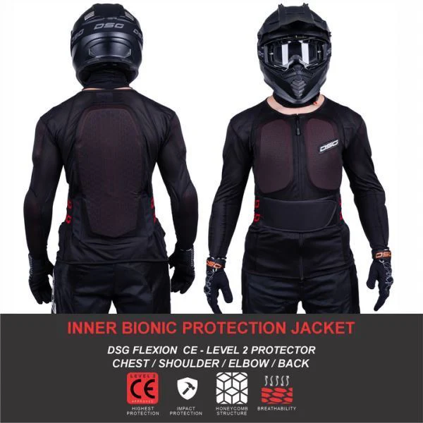 DSG Adv Riding Jacket-Black Grey Orange - Image 5