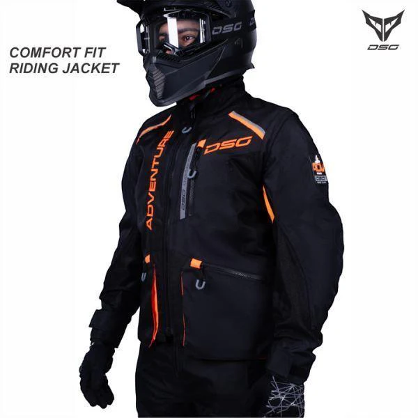 DSG Adv Riding Jacket-Black/Orange - Image 5
