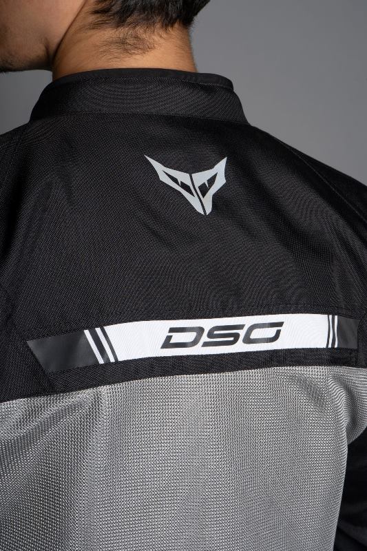 DSG Aire Riding Jacket (Light Grey Black White) - Image 3