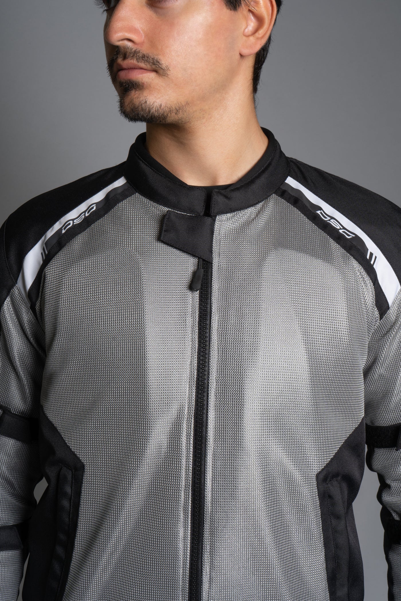 DSG Aire Riding Jacket (Light Grey Black White) - Image 7