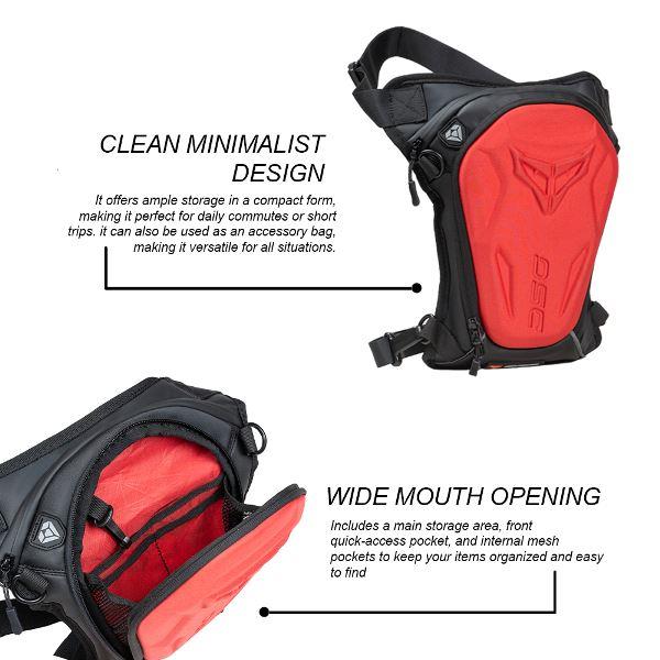 DSG Alpha Thigh Bag - Red - Image 9
