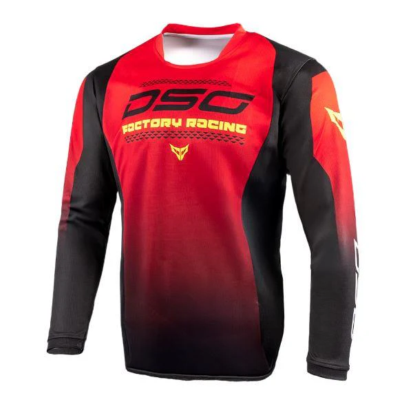 DSG Factory Racing Jersey Black Red Green Fluo - Image 6