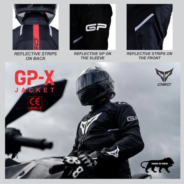 DSG GPX Riding Jacket-Black/Red - Image 2