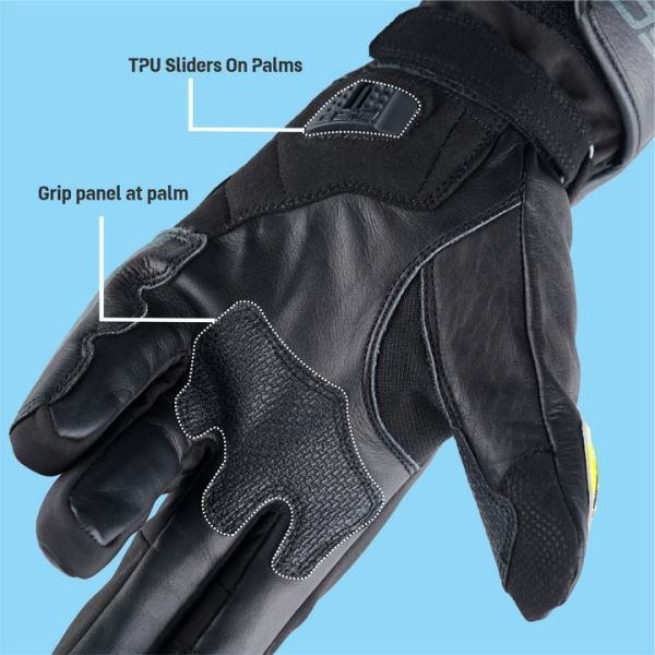 DSG Hydro V2 Riding Glove Black Yellow Fluo - Image 5