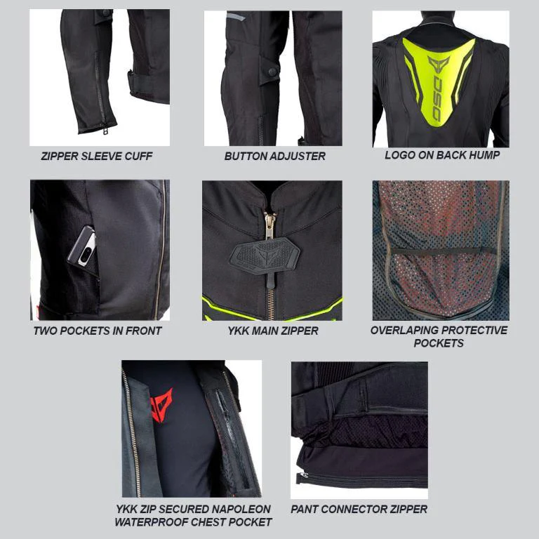 DSG Race Pro V3 Riding Jacket-Yellow Fluo - Image 10
